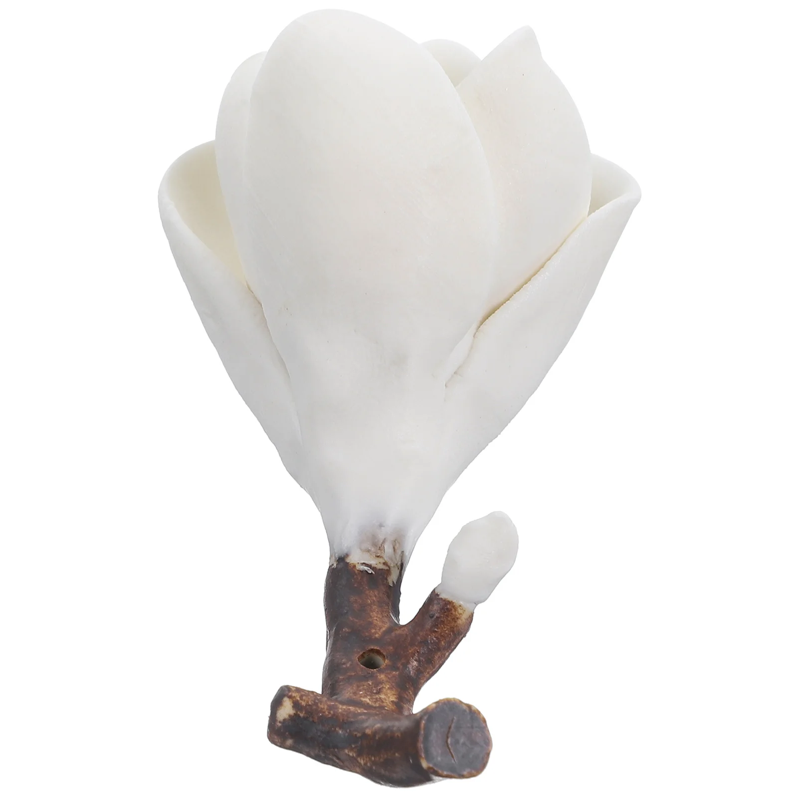 

Ceramic Magnolia Plum Blossom Shape Brush Holder Pen Stand Chinese Calligraphy Vintage Decor Bossom Rack Resin