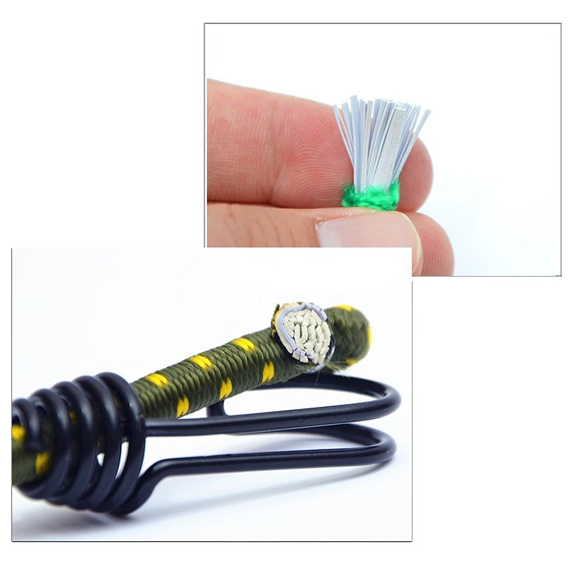 Tent Elastic Rope Cord with Hook Camping Tent Fixation Elastic Stretch Rope Accessories 5/10pcs