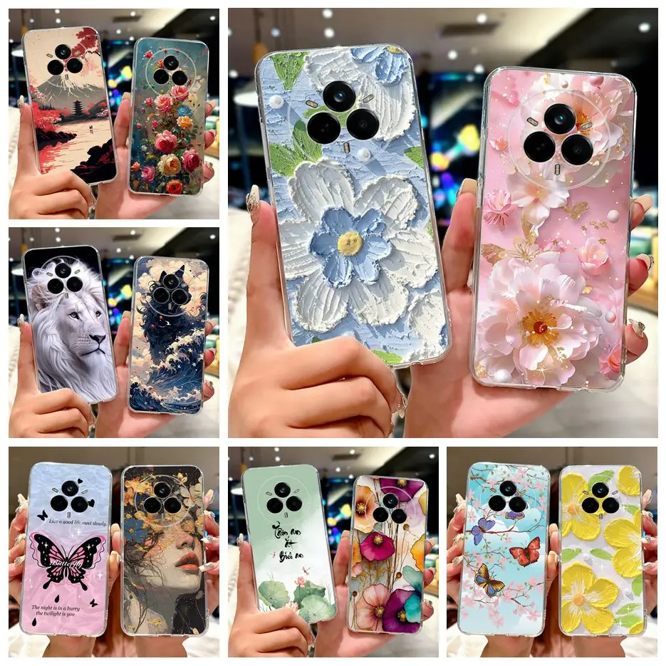Beautiful Flowers Painted Soft Silicone Case - Enhanced Protection
