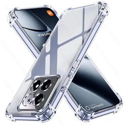 Transparent Slim Soft TPU Protective Phone Case Cover for Xiaomi 14T (Transparent)