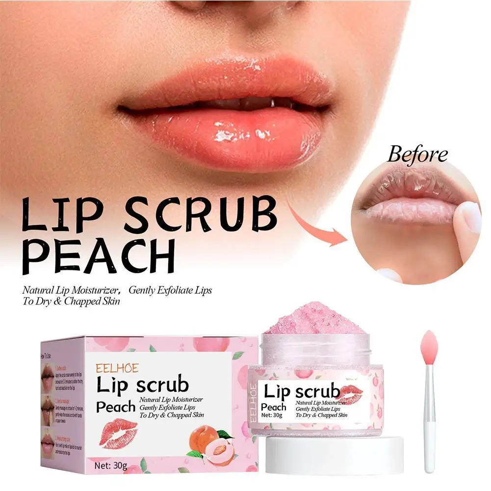 

Lip Scrub Repair Dead Skin Exfoliating Fade Lines Anti Dryness Hydrating Anti Peeling Cracked Brighten Pigment Massage Cream 30g