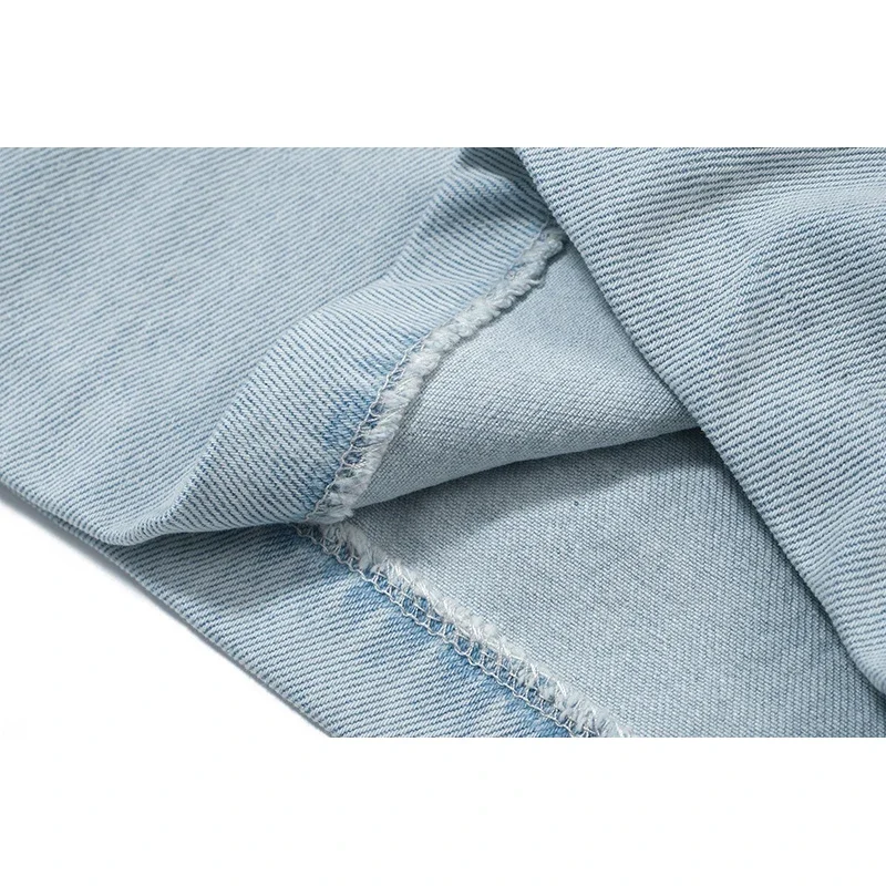 Oversized Denim Shorts Men Woman Summer Elasticity Drawstring Casual Shorts Breeches