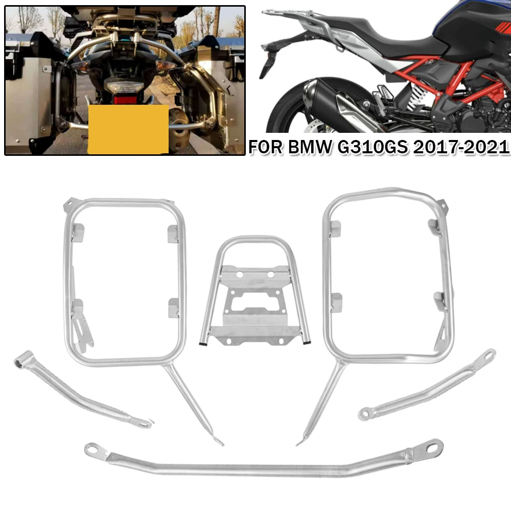 

Motorcycle Side Panniers Rack Frame For BMW G310GS G 310 GS G310 2017-18 2019 2020 2021 Top Box Case Saddlebag Brackets Pannier