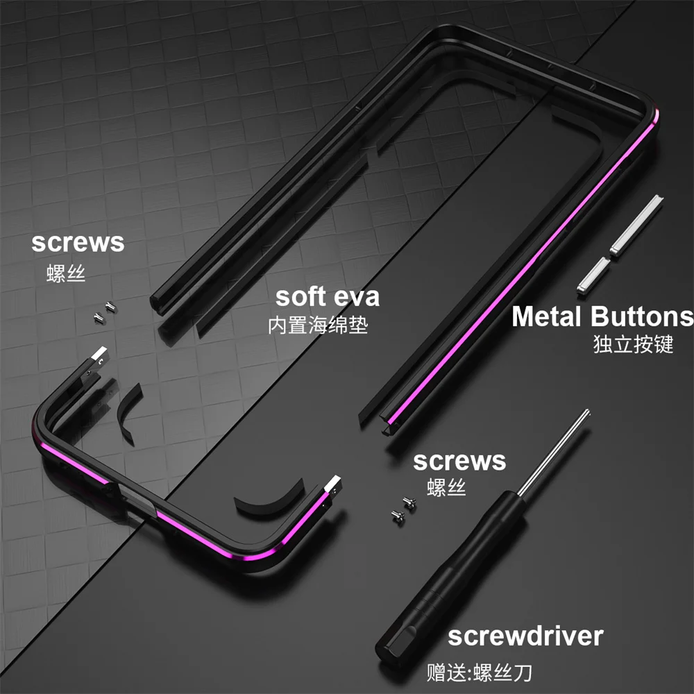 

Dropshipping Aluminum Frame Metal Bumper For Huawei P40 P50 P60 Case Mate 40 Pro 30 Nova 3 8 SE 10 Pro Light Thin Funda Cover