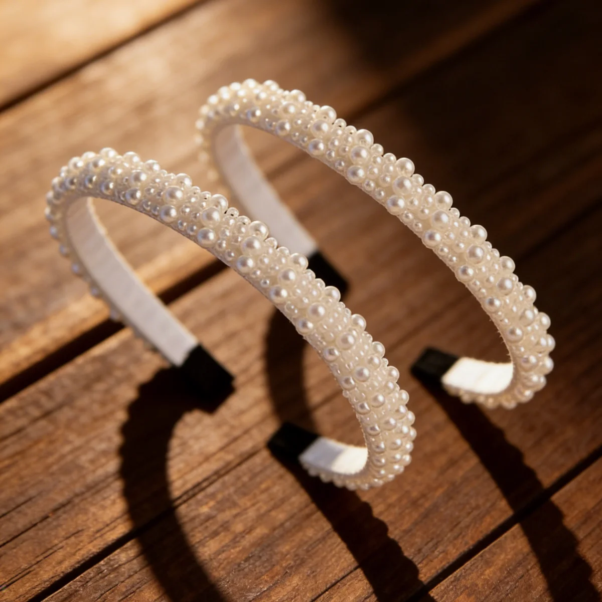 Modisches und elegantes Braut-Stirnband mit Kunstperlen, französische und japanische Hochzeitsaccessoires, Haaraccessoires für Frauen und Mädchen, Haarband für den Ausgang, Haarreif – Detail 5