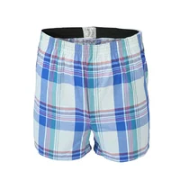 5 pièces/lot Boxer hommes mince sous-vêtements d'été coton homme grande taille court respirant Plaid Flexible Shorts Boxer mâle caleçon 4