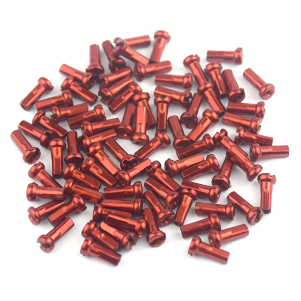 Bike Spokes Nipples MTB 14G 2.0mm Aluminum Alloy 50pcs