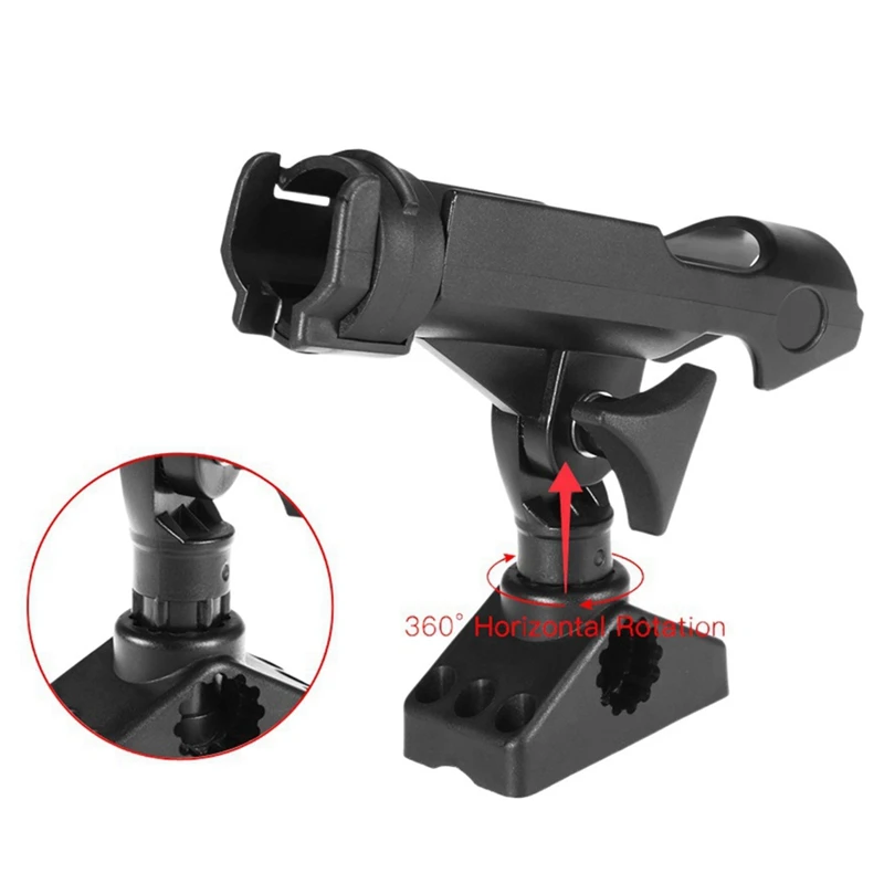 Adjustable Boat Fishing Rod Rack Holder Device Pole Kayak Support Fixer Fix Pole Rotatable Mount Inflatable