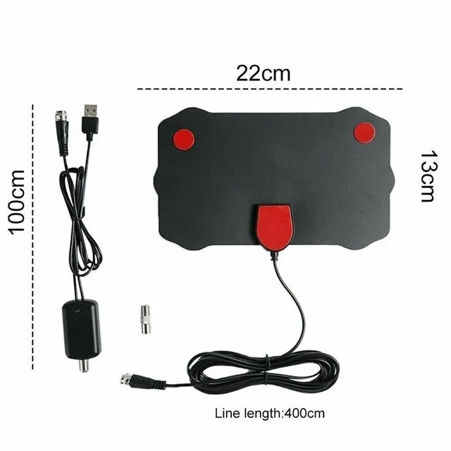 4K Indoor Digital TV Antenna with 5000 Mile Range - High-Definition Reception