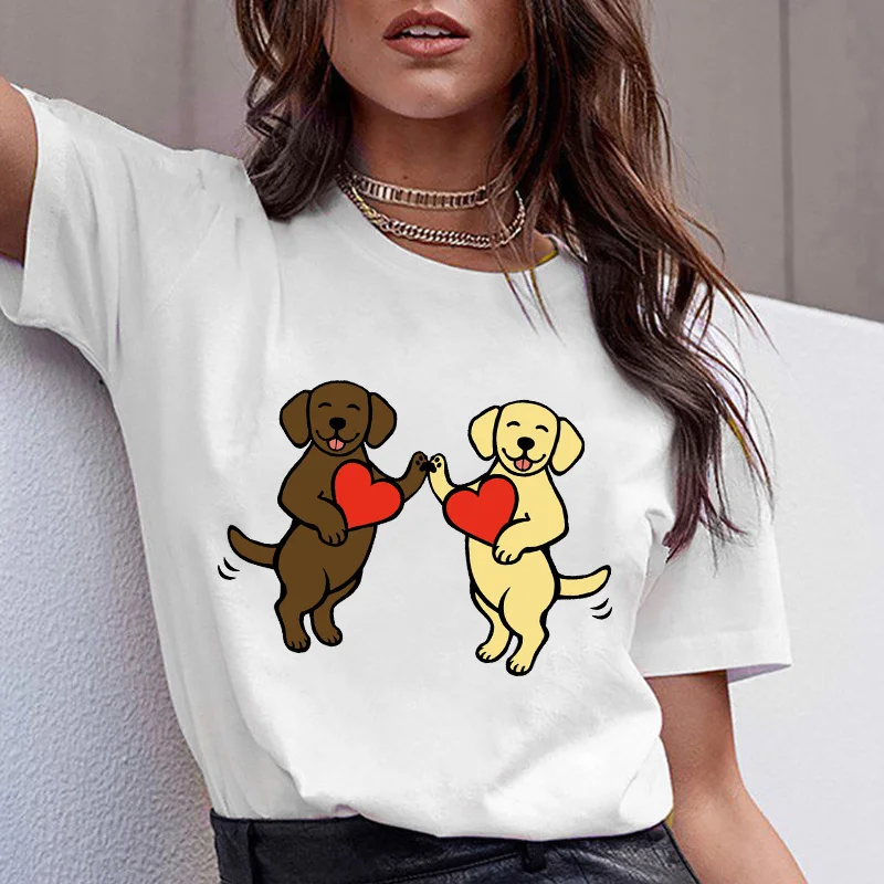 

2022 New Style Funny T Shirt Cartoon Pattern Dachshund Pug Streetwear Tshirt Summer Women Harajuku Style Cute Dog T-shirt Tops
