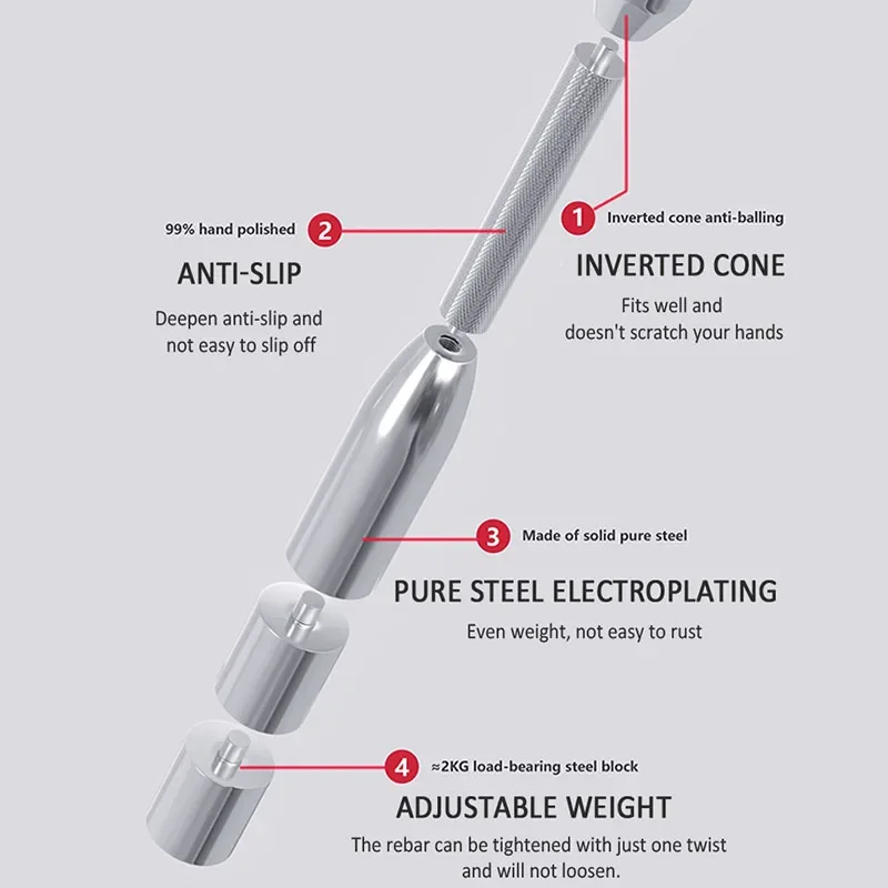 Fitness Clubbell Exercise Steel Club Adjustable Dumbbell Fitness Stick Weighted Indian Clubs Bar Grip Arm Strength Trainer arm strength trainer,hand wrist exerciser
