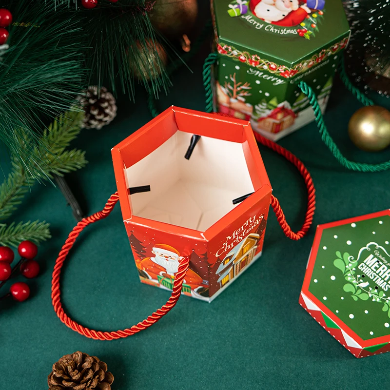 LBSISI Life 20pcs Christmas Cookie Gift Boxes For Candy Chocolate