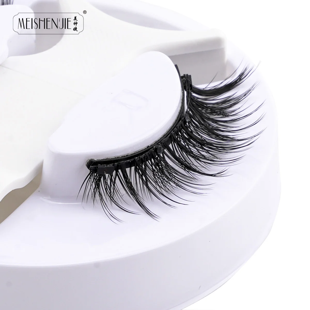 Faux Cils 1 Pair Magnetic Fake Eyelashes Set Handmade Natural Curl with Tweezer Makeup Tools