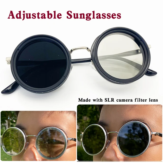 Lentes Polarizados Ajustables Gafas De Sol Redondeadas De Tinte