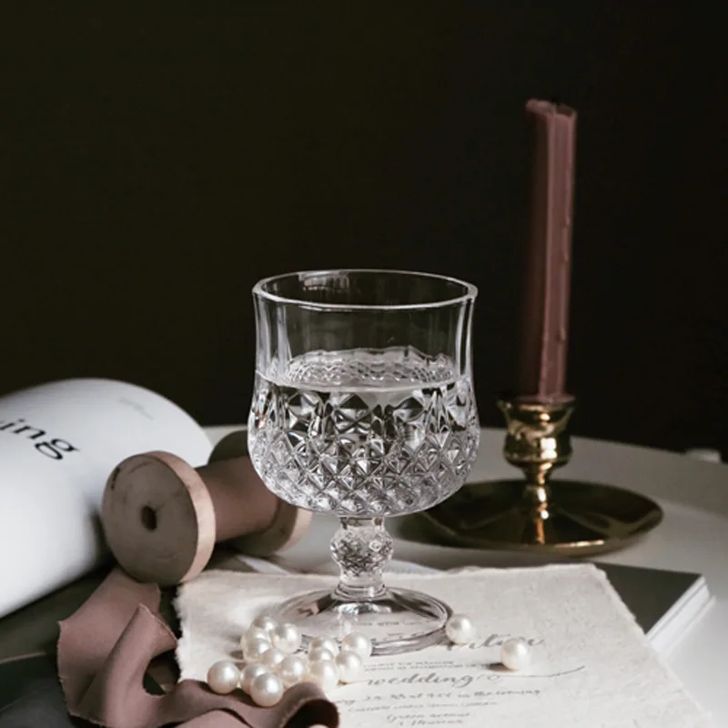 Bicchiere Da Vino Rosso Con Diamanti Senza Piombo, Tazza Da Cognac, Champagne, Whisky Shot, Dessert, Cocktail Party, Bar, Acqua Potabile Ktv