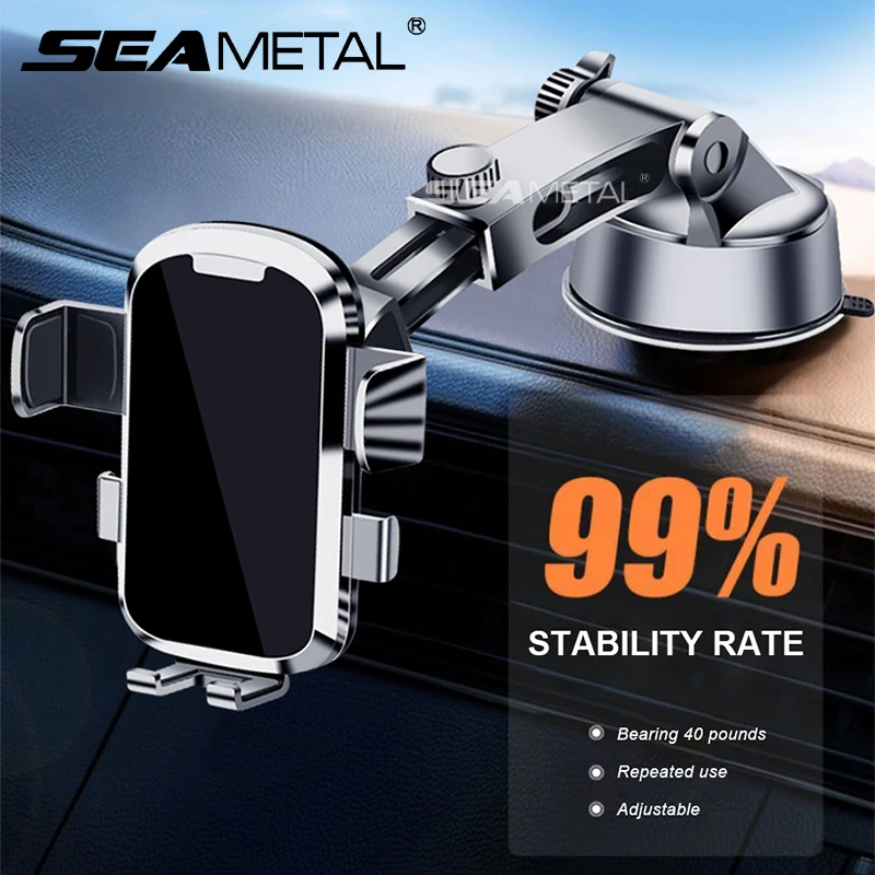 Plastic Car Phone Mount with 360 Rotation and Suction Cup