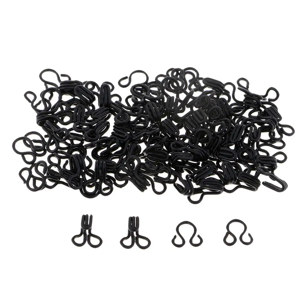 50 Sets Hook and Eye Bra Fastener Buttons for DIY Sewing Supplies