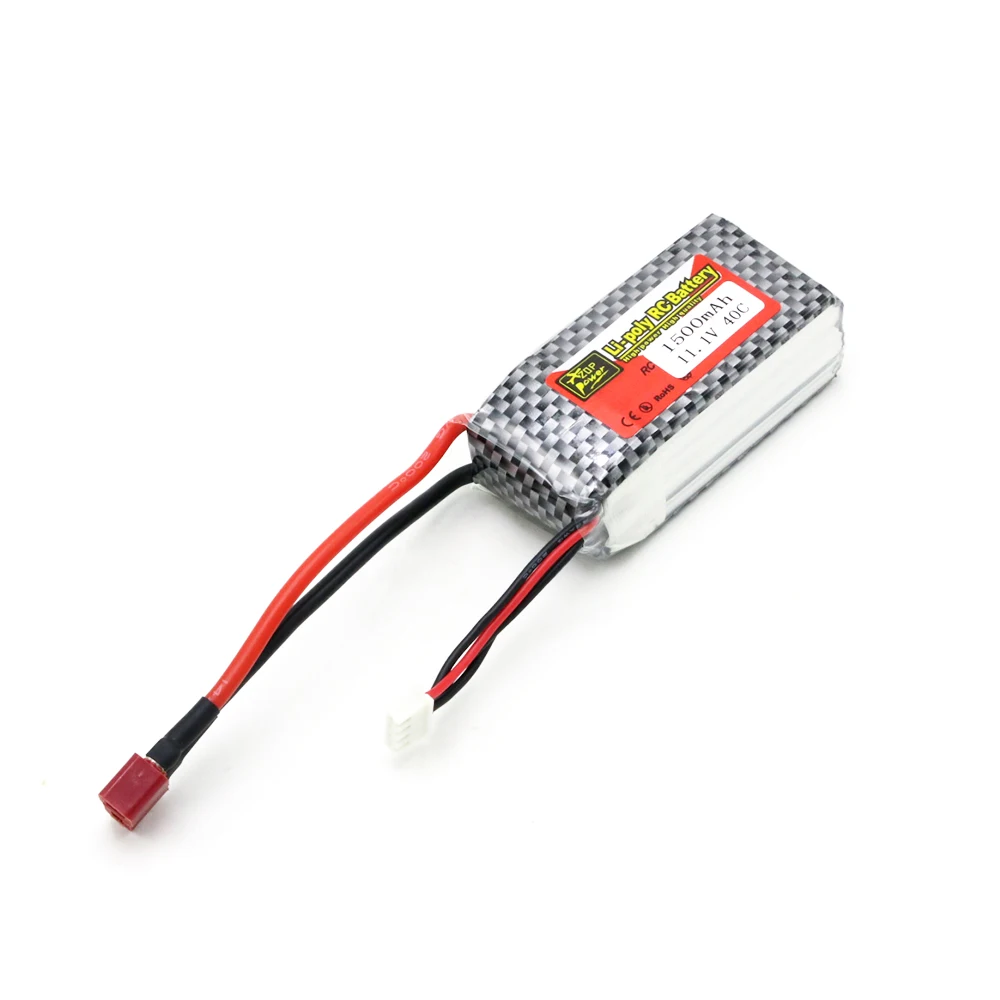 Batterie Lipo 3S 11.1V 1500mAh avec chargeur v1.Charger 35C MAX RC, pour  importateur de course FPV quadrirotor RC voiture bateau hélicoptère