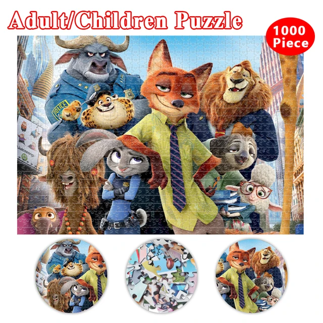 Disney-Puzzles Zootopia pour enfants, 1000 pièces, puzzle, loisirs