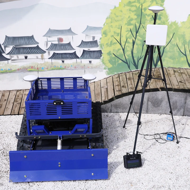 Tosaerba Robotizzato Elettrico con Sistema GPS Personalizzato, Controllo Remoto a Sterzo Zero, 500mm - immagine 6