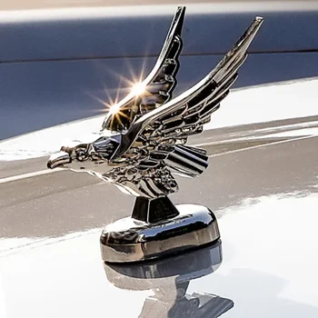 Car Eagle Emblem Ornament Decoration Engine Hood 3D Eagle Emblem Modification Badge Logos Exterior Decor Accessories 1
