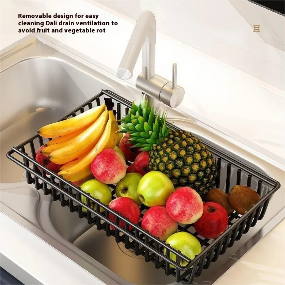Kitchen Storage Utility Cart Floor Standing Multi-layer Vegetable Storage Rack Snack Rolling Cart Detachable Basket