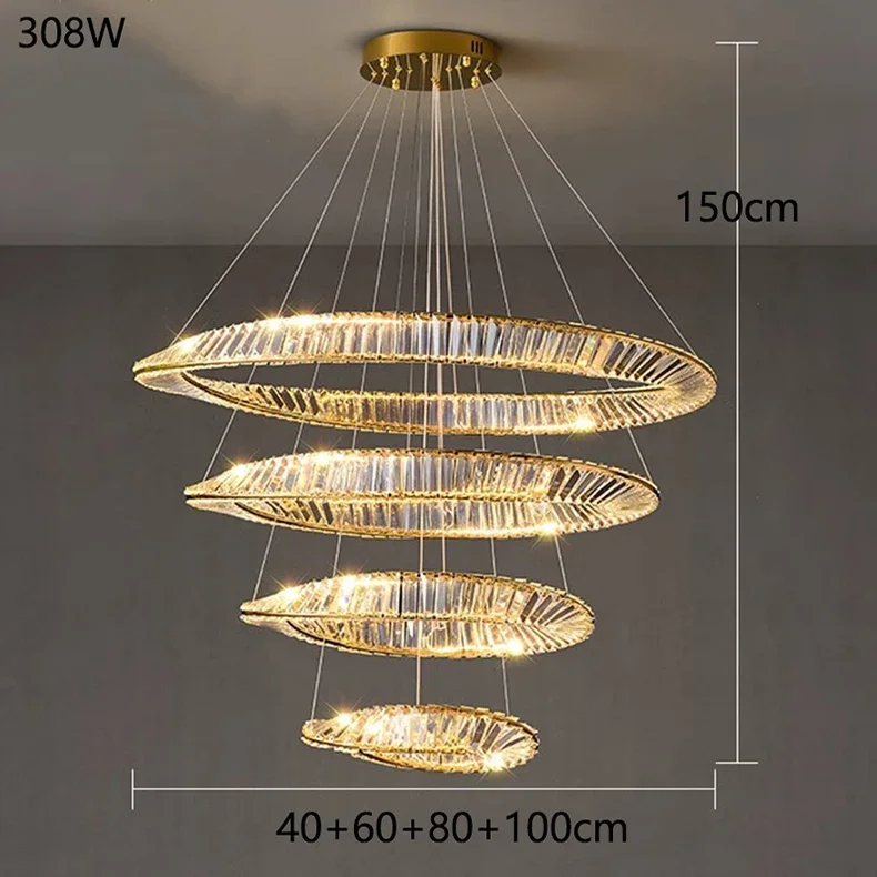Description Picture 4 of itemModern Home Decoration Crystal Chandelier, Living Room Pendant Lamp,Dining Room Pendant Lights, Interior Lighting