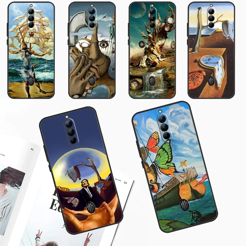 Salvador Dali Art Case Per Zte Nubia Red Magic 9 Pro 8 8S Pro Plus Red Magic 6 7 6S 7S Pro 5G 5S 6R Cover