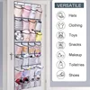 Sundries Shoe Organiser Clear Hanging Over The Door Cloth Fabric Closet Rack Mesh Pocket Box Bag Storage 28 Grid Wall-mounted 1
