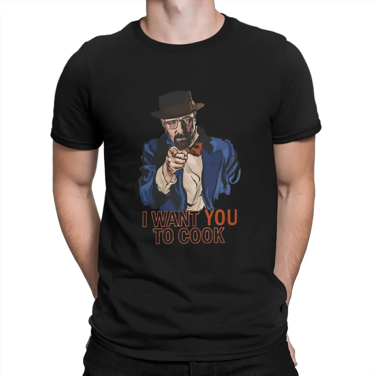 

Breaking Bad Want You T Shirt Punk Men Polyester Tees Summer Clothing Harajuku Crewneck TShirt