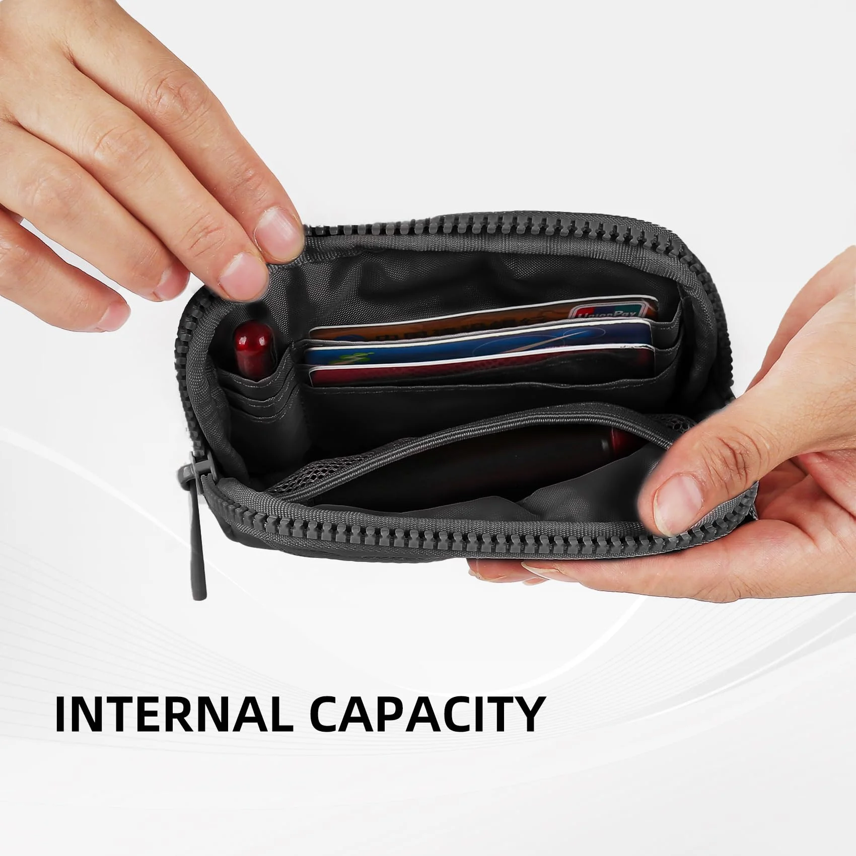 Unisex Lightweight Minimalist Wallet with RFID Protection and Multi-Pocket Design