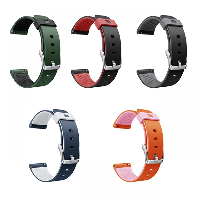 Per Samsung Galaxy Watch Active/Active 2 40Mm 44Mm/Per Galaxy Watch 42Mm Cinturino In Silicone Cinturino Bicolore 20Mm