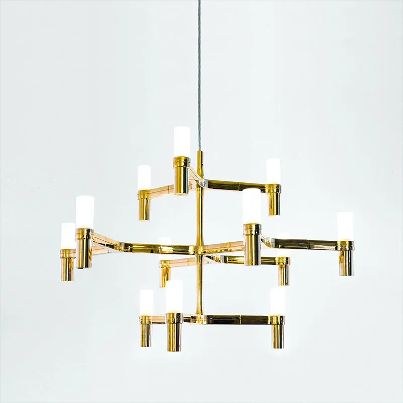 

Nordic Modern Minimalist Restaurant Living Room Led Light Designer Sample Room Bedroom Crown Chandelier