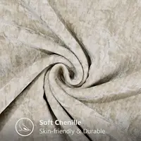 Kitinjoy Chenille housses d'oreiller douces 18x18 lot de 2 housses d'oreiller décoratives en velours avec bord cousu pour canapé-lit 4