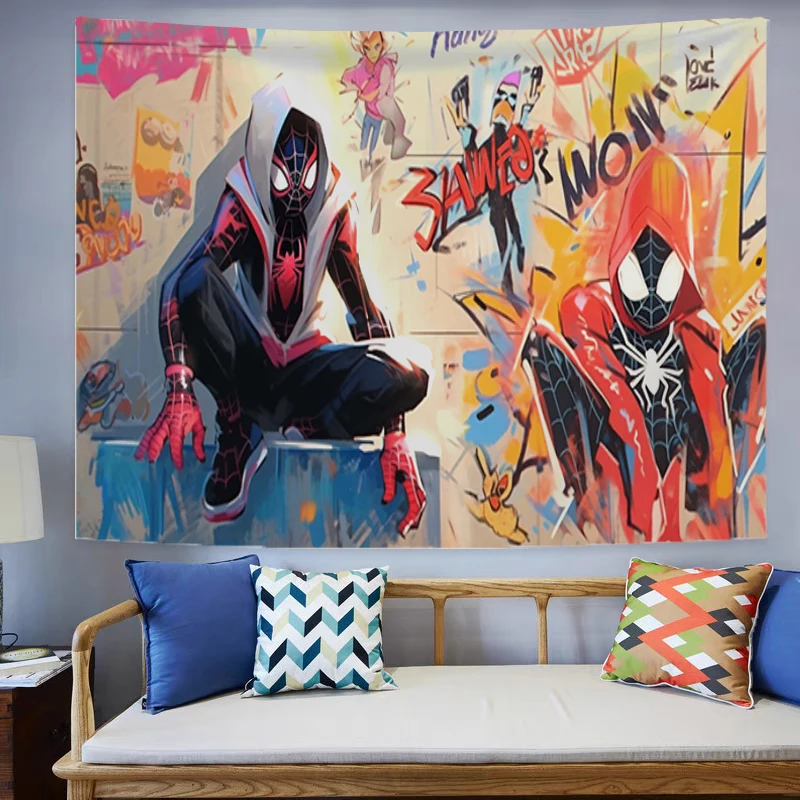 SpidersMansTapestryontheWallArtBohoRoomDecorsAesthetic