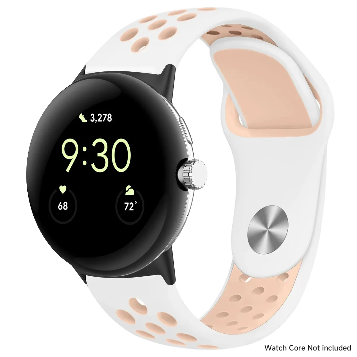 Breathable Silicone Sports Band for Google Pixel Watch - 41mm & 45mm Accessory Bracelet