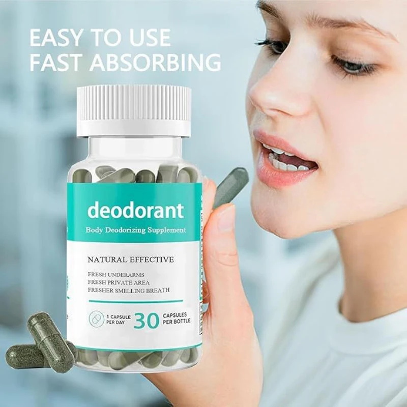 Body Odor Naturally Fresh Smelling Breath Fresh Smelling Private Area Chlorophyll Capsules Underarms Smell
