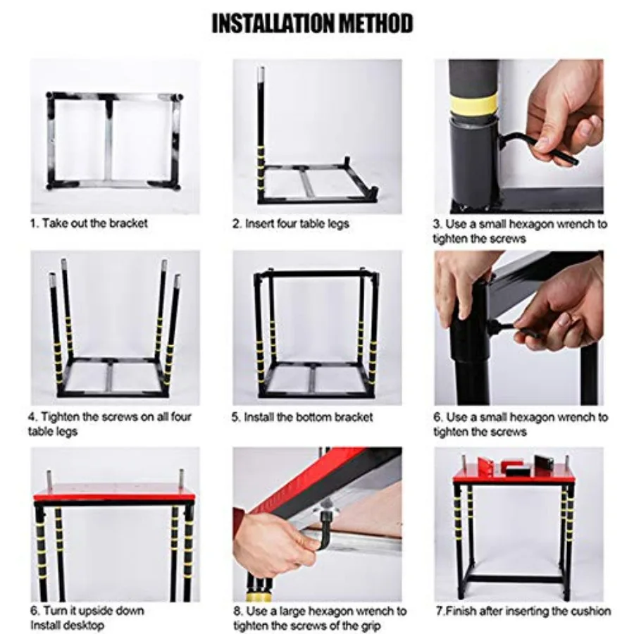 Standard Arm Wrestling Table- Suitable for Home Gym Use Wrist Arm Wrestling Table,Black