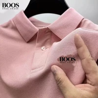 Nouveau polo à manches courtes pour hommes, de haute qualité, mode estivale, décontracté, confortable, respirant 5
