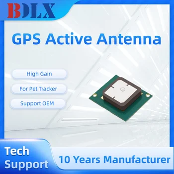 Antenna GPS attiva 1575.42MHz 18x18mm Antenna GNSS ad alto guadagno in ceramica per localizzatore di animali domestici Posizionamento preciso GPS attivo
