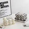 Marshmallow Tissue Box Ceramic Extractor Box Silver Bubble Desktop Storage Paper Towel Holder Tissue Holder Home Decoration 1