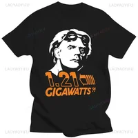T-shirt Doc Brown Retour vers le futur pour hommes, vêtements pour hommes, T-shirt amusant, Gigaconsolidation, 1.21 1