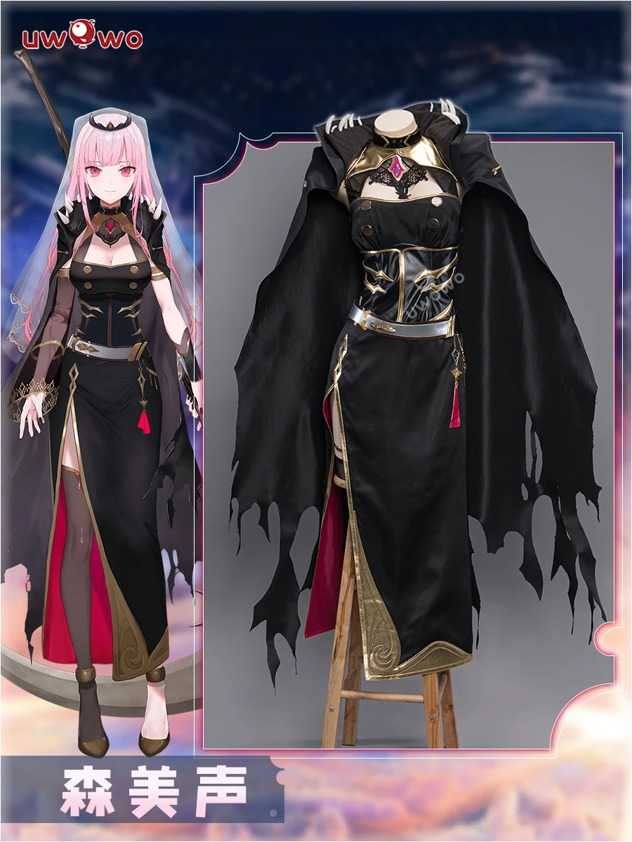 

Anime Hololive VTuber Mori Calliope Cosplay Costume Outfits Dress for Halloween Christmas Party Women Girl Comic Show Uniforms