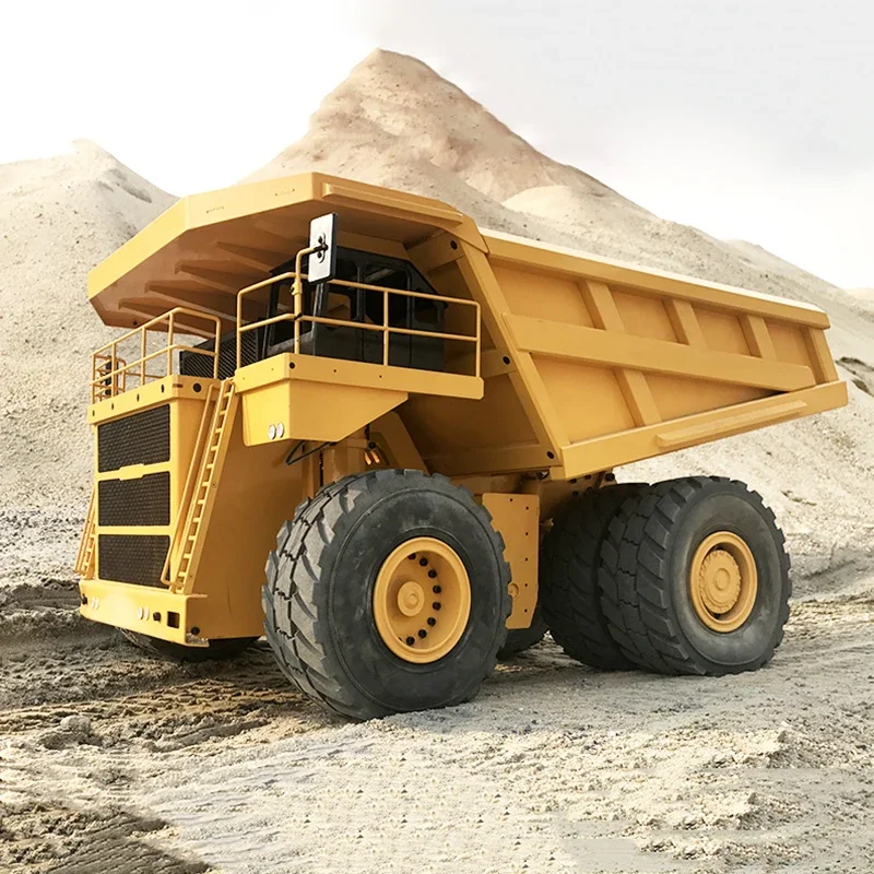 1/12 RC Truck Metal Heavy Engineering Dump Truck Model Radio Remote Control Boys RC Car Toy 3