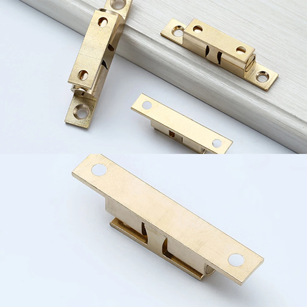Door Suction Bead Clasp Double Spring Steel Ball Catch Latch Adjustable Closet Tension Latch for Furniture Cupboard Cabinet Door
