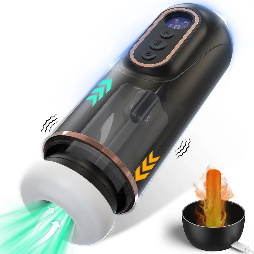 Automatic Male Masturbator 7 Thrusting 5 Sucking 9 Vibrating Modes Pussy Pocket Sex Machine Electric Penis Pump Sex Toys for Men male masturbator male masturbator cup male masturbation aid