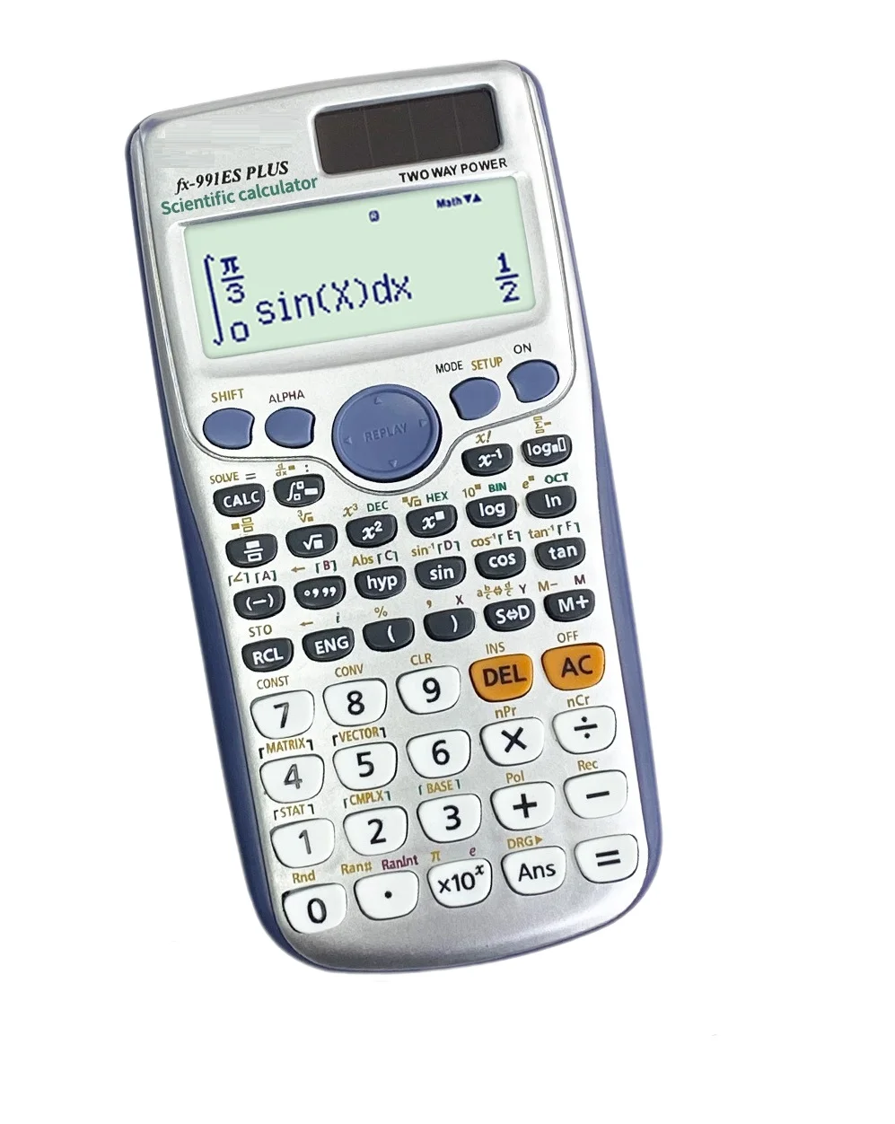 Calculatrice scientifique Portable pliable professionnelle pour étudiants,  avec bloc-notes LCD, 417 fonctions, mise à niveau 991ES - AliExpress