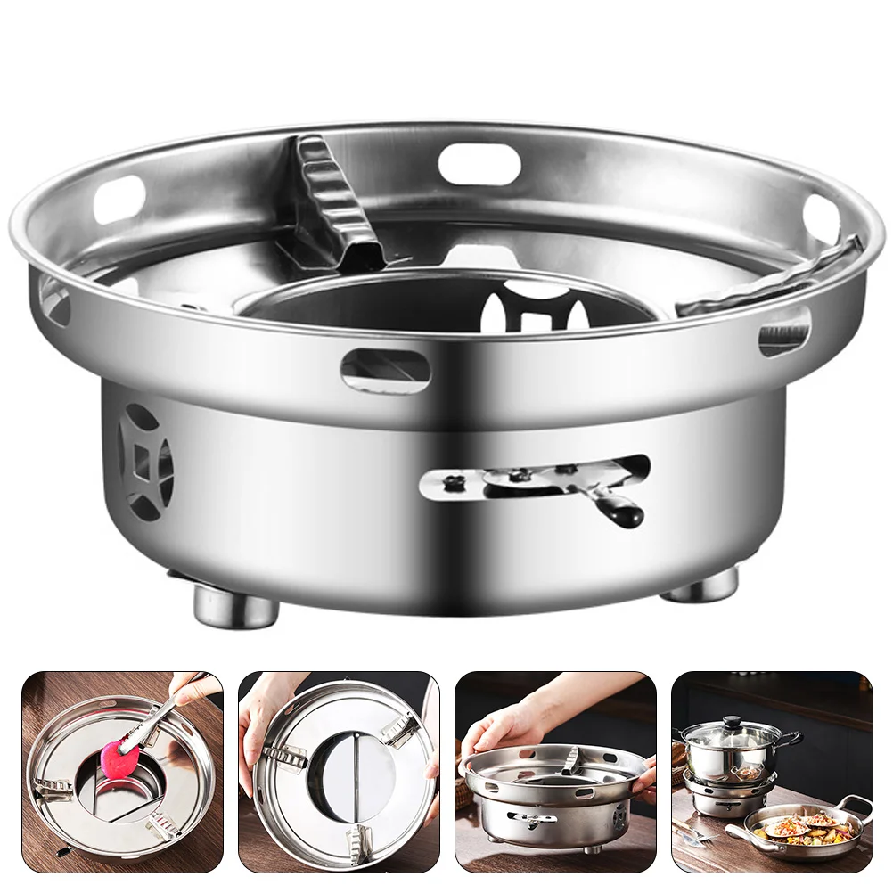 

Stainless Steel Outdoor Aluminum Alcohol Stove Windshield With Fire Cover Burner Set Camping Supplies Windscreen Alcohol Stove