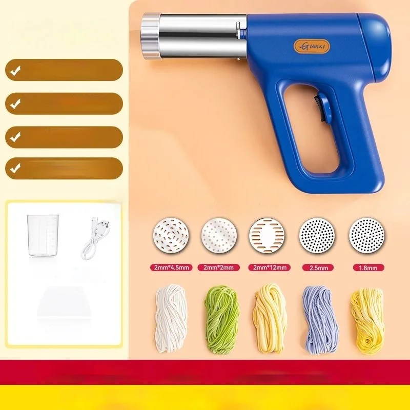 Noodle Press GIANXI A Variety Of Electric Noodle Shapes Can Be Selected To Be HelE Machine Portable Automatic Household Handheld Small noodle press pasta attachment