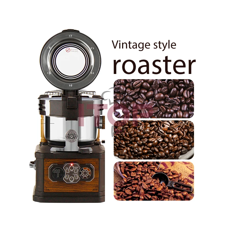 ITOP Electric Coffee Bean Roaster Machine Roast Grain Dry Cereal Roaster Dryer Household Commercial Roaster 24 Baking Scheme